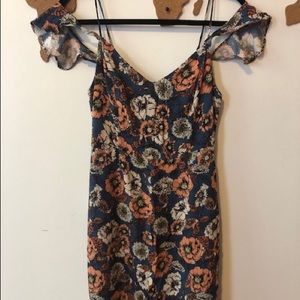 Astr The Label Floral Off the Shoulder Tube Dress